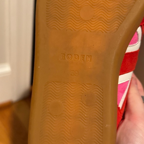 Boden Red and Pink Women's Sneakers - Picture 7 of 7